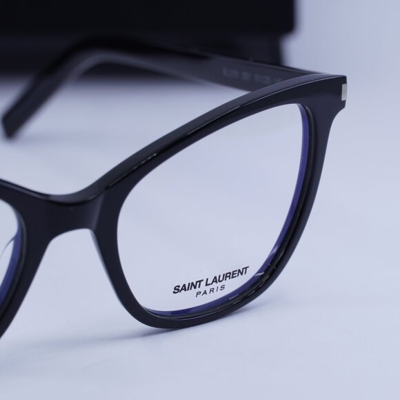 Saint Laurent SL219 001 Cat Eye 51mm Eyeglasses – Black - Picture 2 of 11